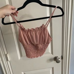 Rose urban outfitters top. NEVER WORN.